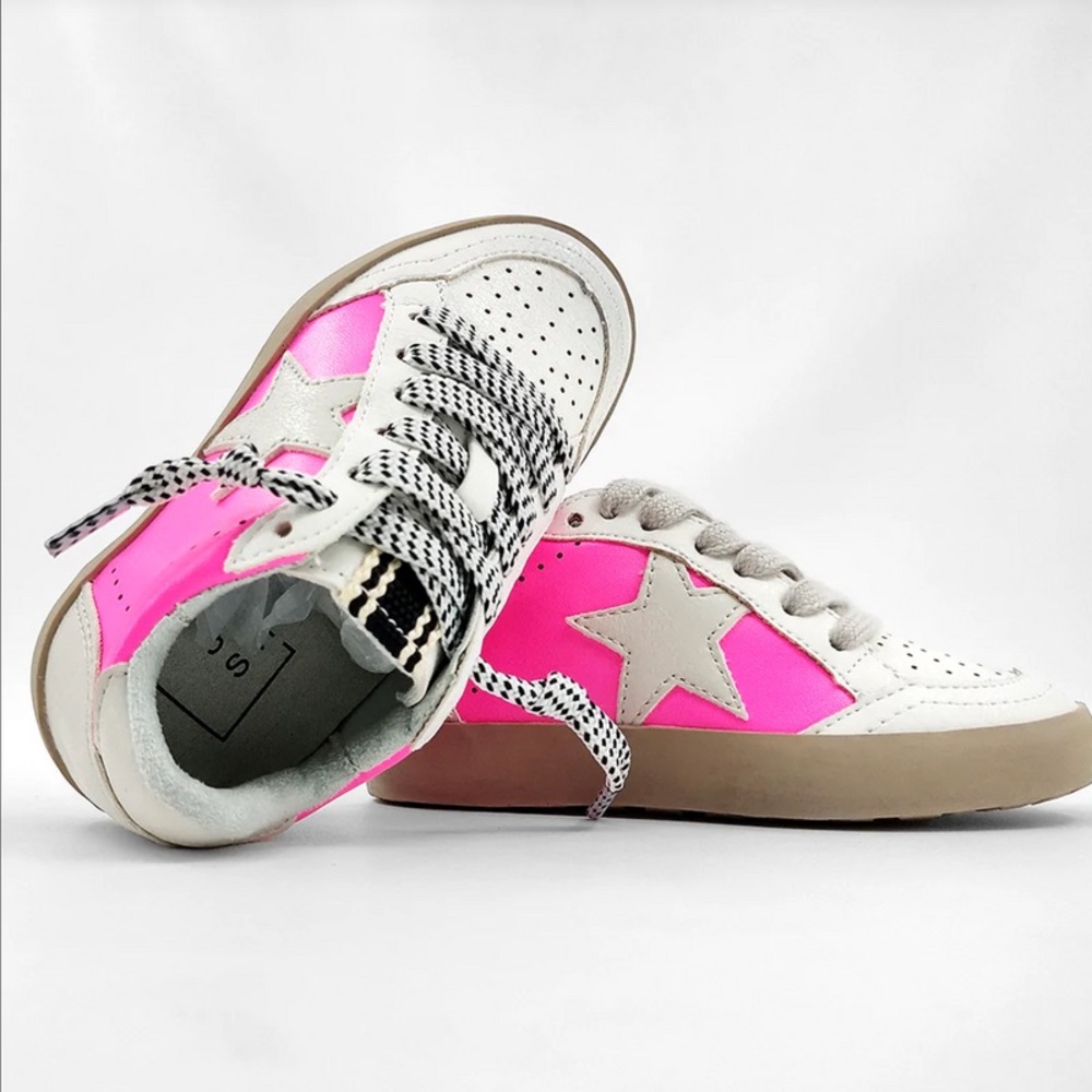 Shu Shop toddler size 7- pink and white - brand new